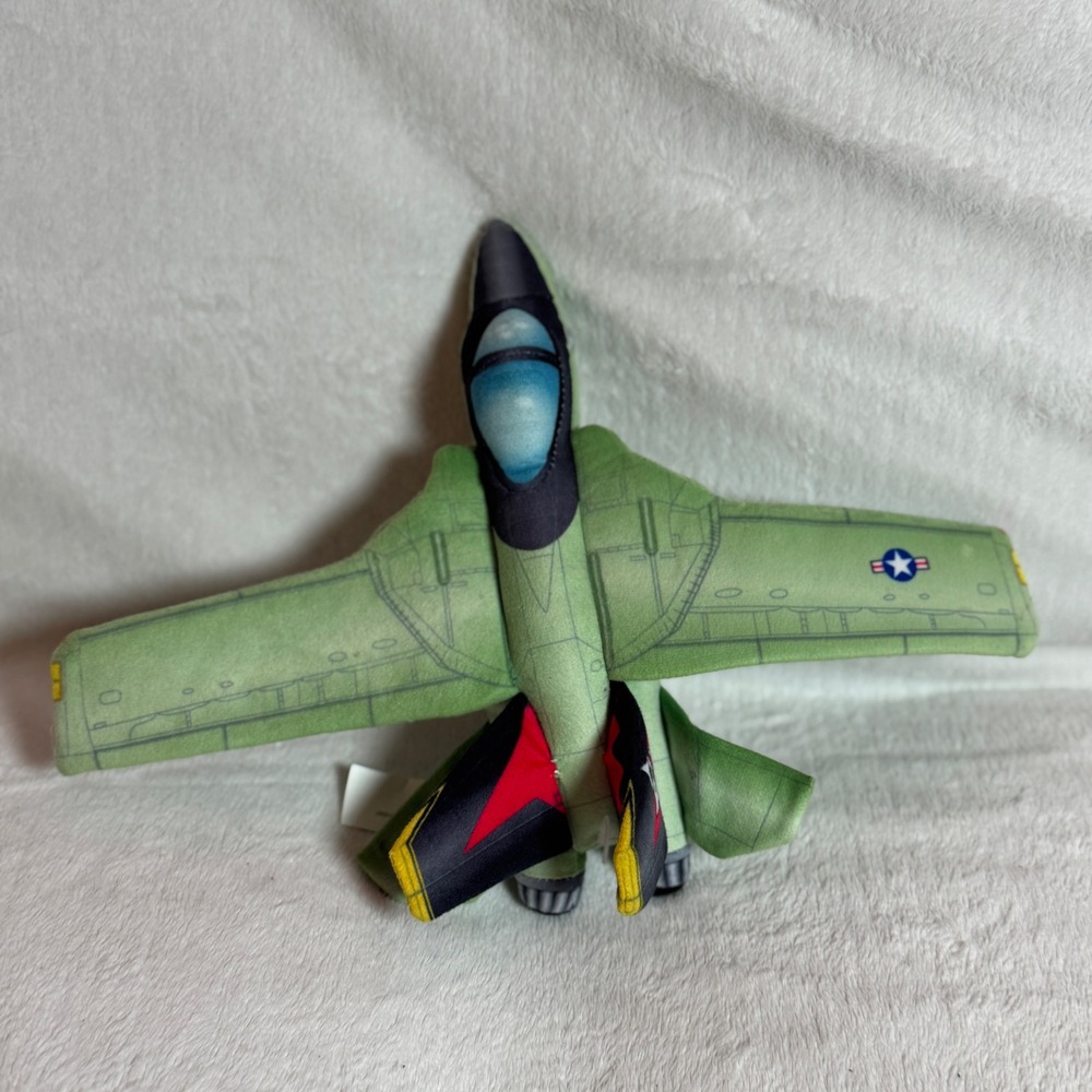 Wrist Huggers Aircraft F-14 Plush Wild Republic Airplane Imagine Play Soft Rare